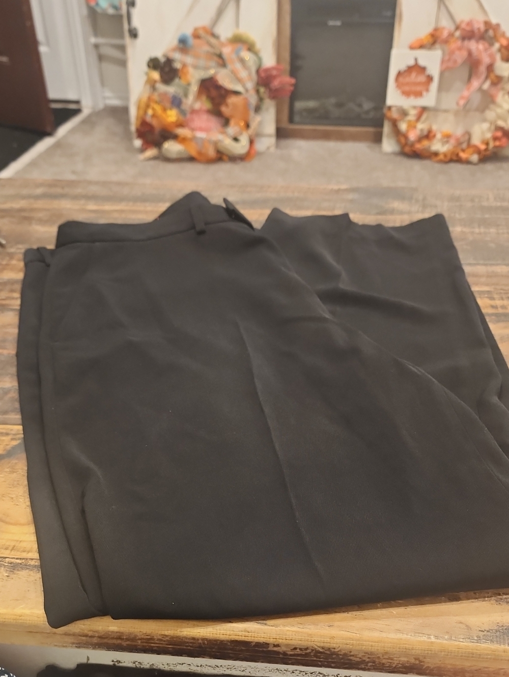 Men's Black Dress Pants - Tailored Straight Leg